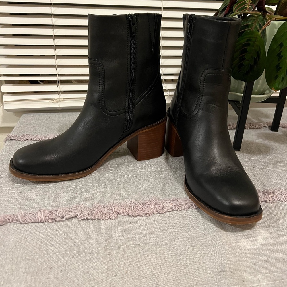 Portland Leather Patina Heeled Boots